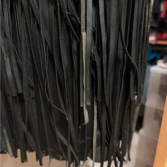Trouvé vegan leather fringe skirt - Picture 10 of 10